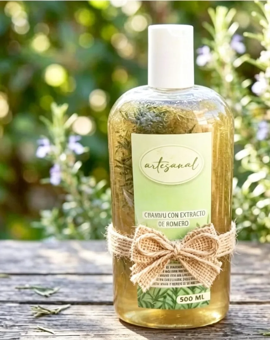 Shampoo con extracto de romero Artesanal